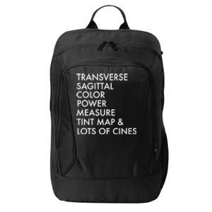 Transverse Sagittal Measure Sonographer Ultrasound Tech City Backpack