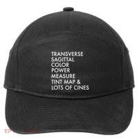Transverse Sagittal Measure Sonographer Ultrasound Tech 7-Panel Snapback Hat