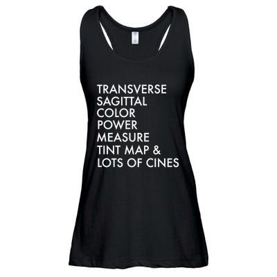 Transverse Sagittal Measure Sonographer Ultrasound Tech Ladies Essential Flowy Tank