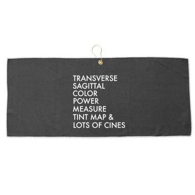 Transverse Sagittal Measure Sonographer Ultrasound Tech Large Microfiber Waffle Golf Towel