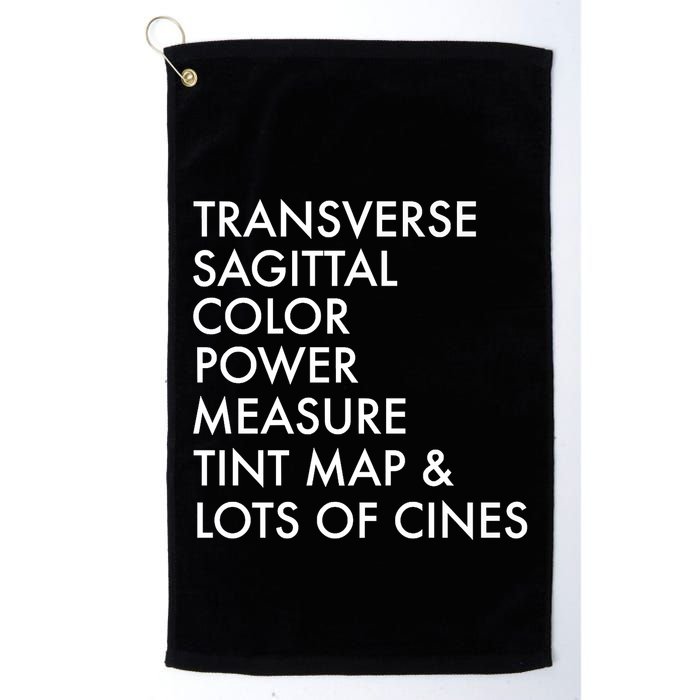 Transverse Sagittal Measure Sonographer Ultrasound Tech Golf Towel