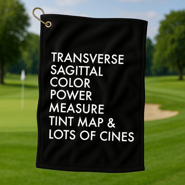 Transverse Sagittal Measure Sonographer Ultrasound Tech Golf Towel