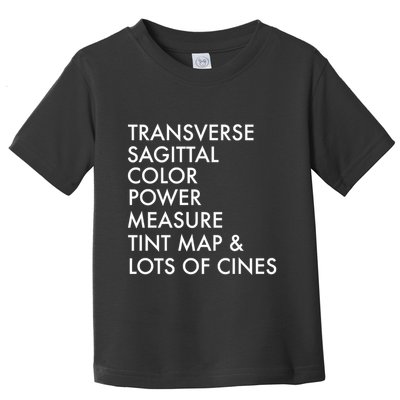 Transverse Sagittal Measure Sonographer Ultrasound Tech Toddler T-Shirt