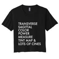 Transverse Sagittal Measure Sonographer Ultrasound Tech Crop Top
