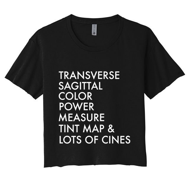 Transverse Sagittal Measure Sonographer Ultrasound Tech Crop Top
