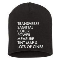 Transverse Sagittal Measure Sonographer Ultrasound Tech Short Acrylic Beanie