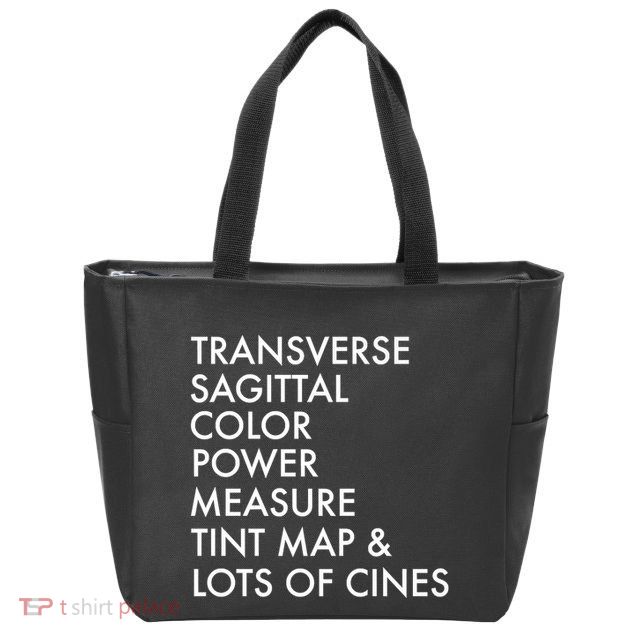 Transverse Sagittal Measure Sonographer Ultrasound Tech Zip Tote Bag