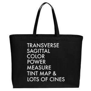 Transverse Sagittal Measure Sonographer Ultrasound Tech Cotton Canvas Jumbo Tote