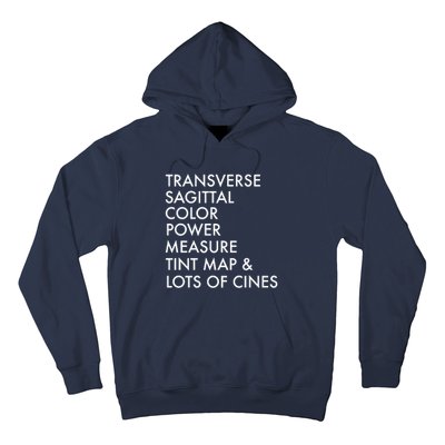 Transverse Sagittal Measure Sonographer Ultrasound Tech Hoodie