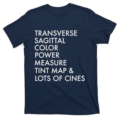 Transverse Sagittal Measure Sonographer Ultrasound Tech T-Shirt