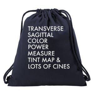 Transverse Sagittal Measure Sonographer Ultrasound Tech Drawstring Bag