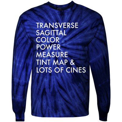 Transverse Sagittal Measure Sonographer Ultrasound Tech Tie-Dye Long Sleeve Shirt