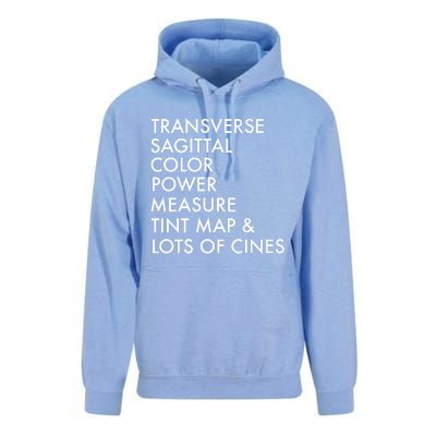 Transverse Sagittal Measure Sonographer Ultrasound Tech Unisex Surf Hoodie