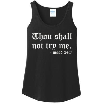 Thou Shall Not Try Me Ladies Essential Tank