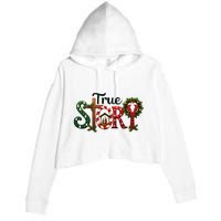 True Story Nativity Scene Christmas Jesus Christian Gifts Crop Fleece Hoodie