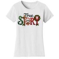 True Story Nativity Scene Christmas Jesus Christian Gifts Women's T-Shirt