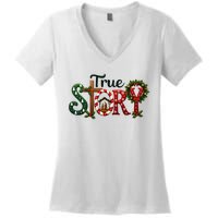 True Story Nativity Scene Christmas Jesus Christian Gifts Women's V-Neck T-Shirt