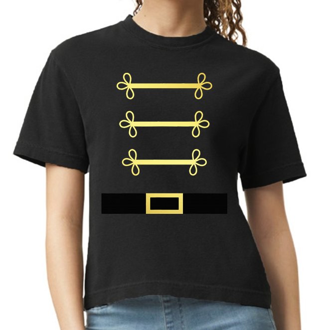 Toy Soldier Nutcracker Costume Uniform Comfort Colors Boxy T-Shirt