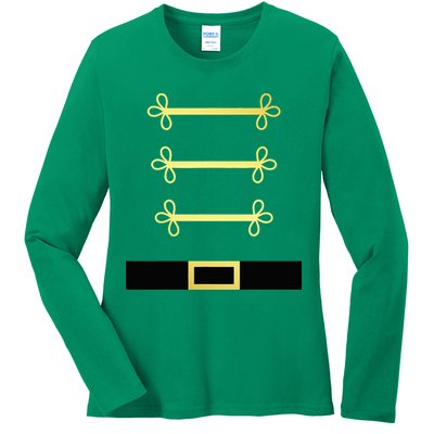 Toy Soldier Nutcracker Costume Uniform Ladies Long Sleeve Shirt