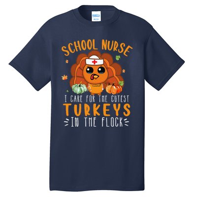 Tu School Nurse Thanksgiving Turkey Lover Costume Fall Tall T-Shirt