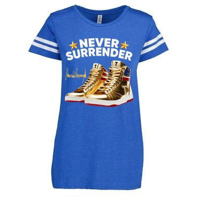 Trump Sneakers Never Surrender Enza Ladies Jersey Football T-Shirt