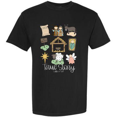 True Story Nativity Christmas Baby God Jesus Christian  Garment-Dyed Heavyweight T-Shirt