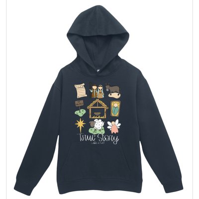 True Story Nativity Christmas Baby God Jesus Christian  Urban Pullover Hoodie