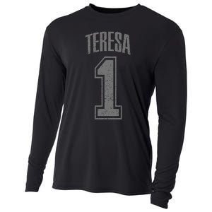 Teresa Supporter Number 1 Biggest Fan Cooling Performance Long Sleeve Crew