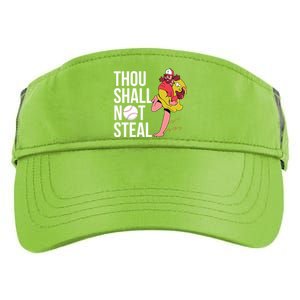 Thou Shall Not Steal Baseball Gift Adult Drive Performance Visor