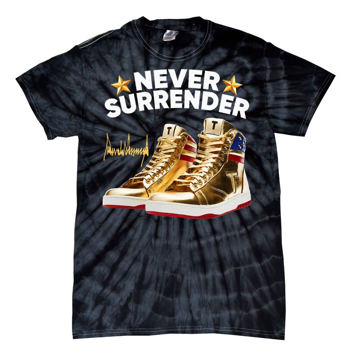 Trump Sneakers Never Surrender Tie-Dye T-Shirt