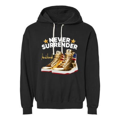 Trump Sneakers Never Surrender Garment-Dyed Fleece Hoodie