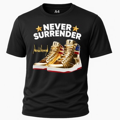 Trump Sneakers Never Surrender Cooling Performance Crew T-Shirt