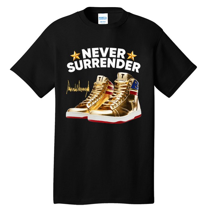 Trump Sneakers Never Surrender Tall T-Shirt