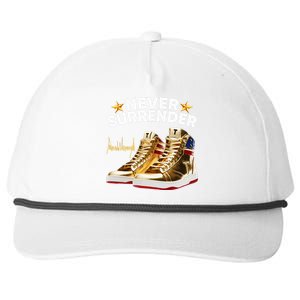 Trump Sneakers Never Surrender Snapback Five-Panel Rope Hat