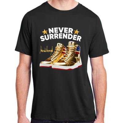 Trump Sneakers Never Surrender Adult ChromaSoft Performance T-Shirt