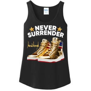 Trump Sneakers Never Surrender Ladies Essential Tank