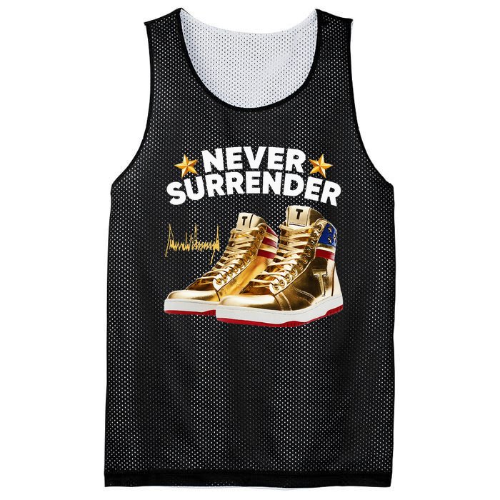 Trump Sneakers Never Surrender Mesh Reversible Basketball Jersey Tank