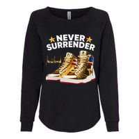 Trump Sneakers Never Surrender Womens California Wash Sweatshirt