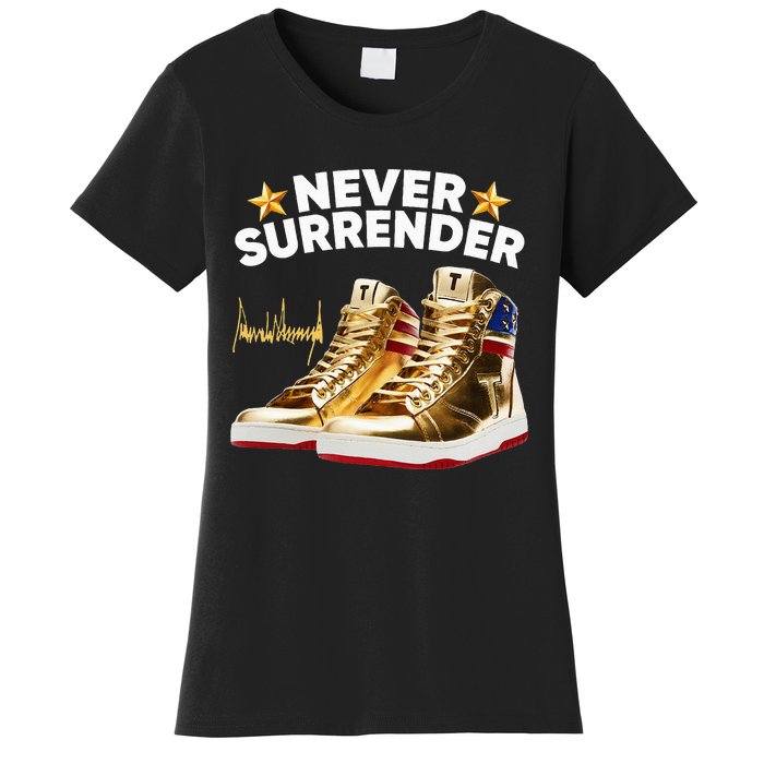 Trump Sneakers Never Surrender Women's T-Shirt