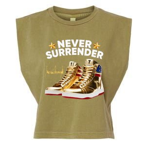 Trump Sneakers Never Surrender Garment-Dyed Women's Muscle Tee