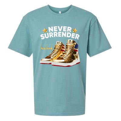 Trump Sneakers Never Surrender Sueded Cloud Jersey T-Shirt