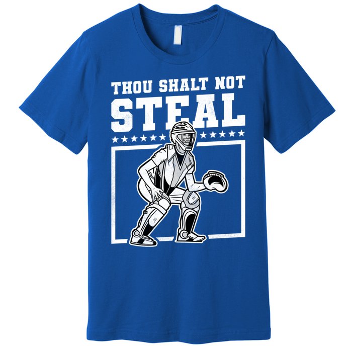 Thou Shalt Not Steal Baseball Cool Gift Premium T-Shirt