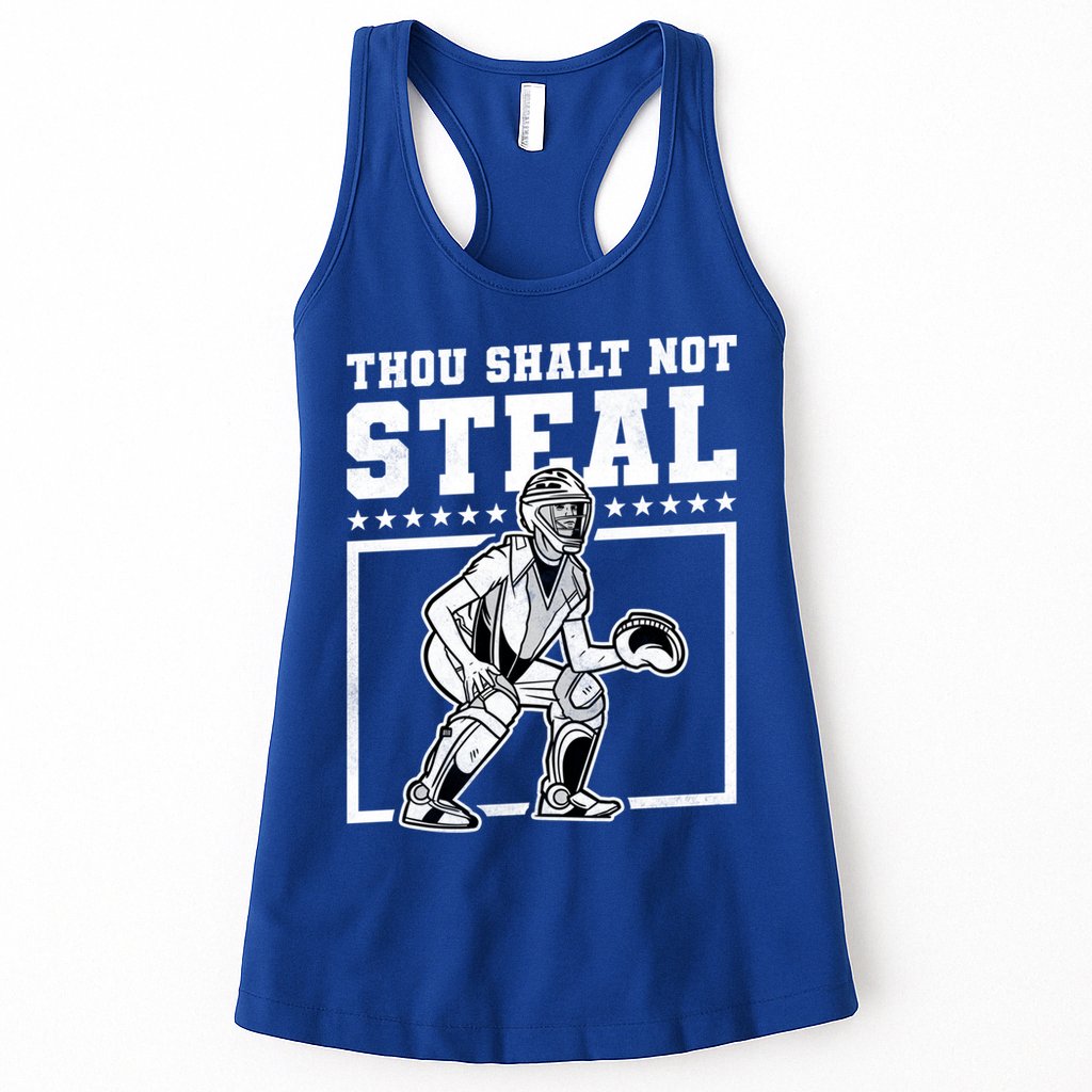 Thou Shalt Not Steal Baseball Cool Gift Womens Tank Top