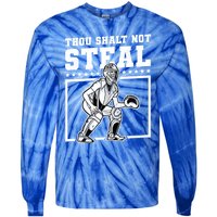 Thou Shalt Not Steal Baseball Cool Gift Tie-Dye Long Sleeve Shirt