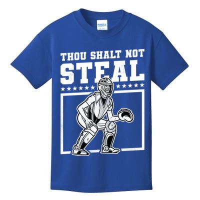 Thou Shalt Not Steal Baseball Cool Gift Kids T-Shirt