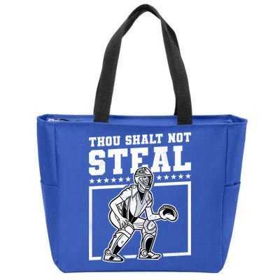 Thou Shalt Not Steal Baseball Cool Gift Zip Tote Bag