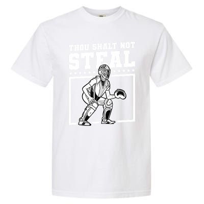 Thou Shalt Not Steal Baseball Cool Gift Garment-Dyed Heavyweight T-Shirt