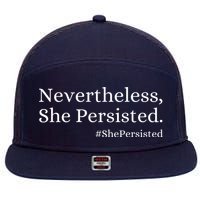 That Says Nevertheless She Persisted 7 Panel Mesh Trucker Snapback Hat