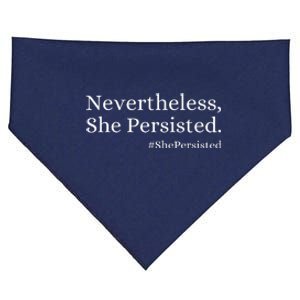 That Says Nevertheless She Persisted USA-Made Doggie Bandana