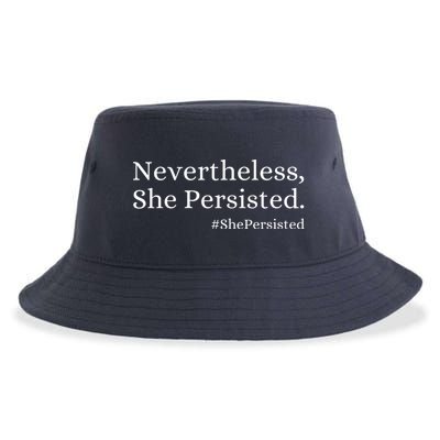 That Says Nevertheless She Persisted Sustainable Bucket Hat